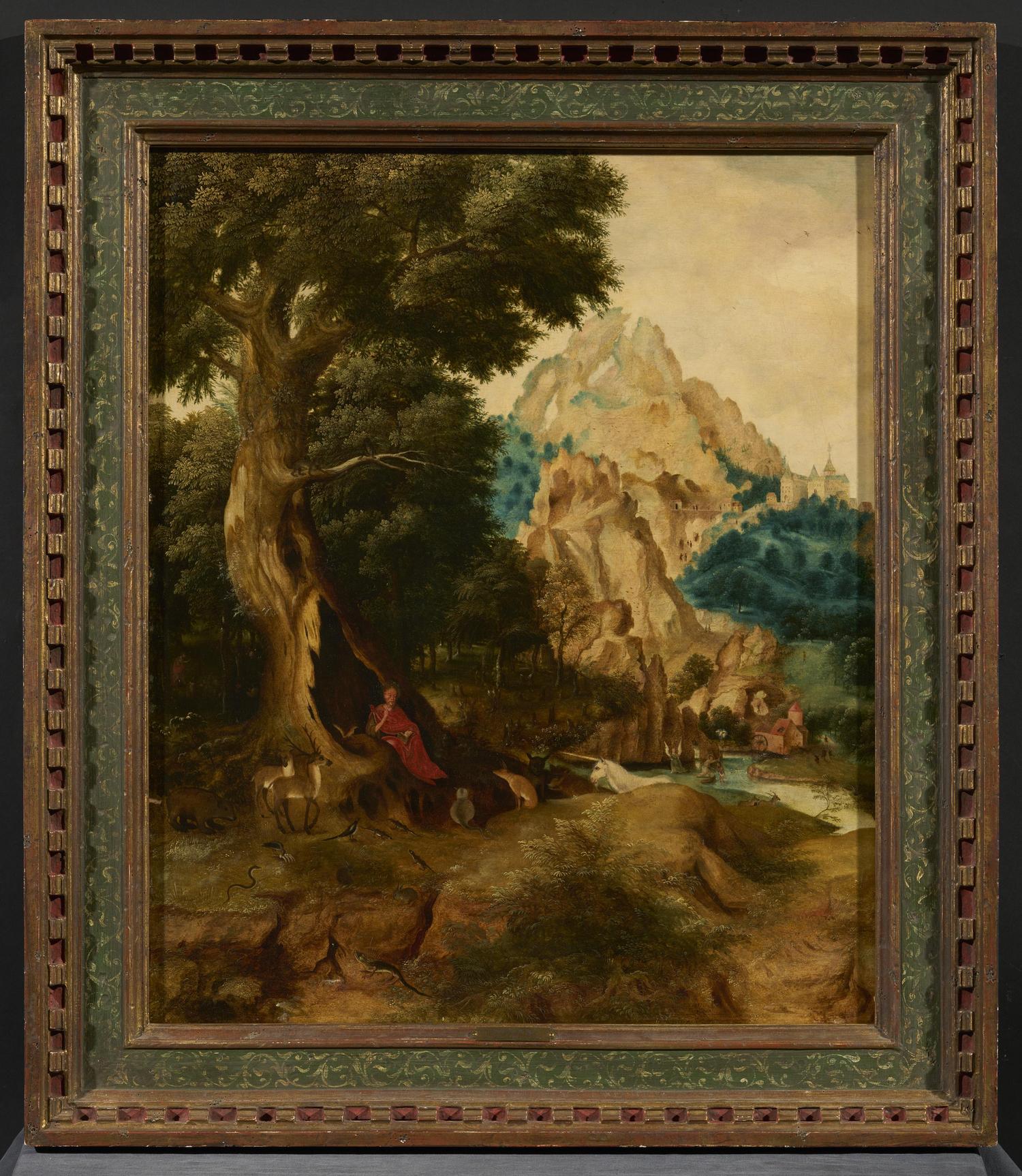 Paysage montagneux avec scènes de la vie de saint Jean-Baptiste (coll. PN, inv. 622). 